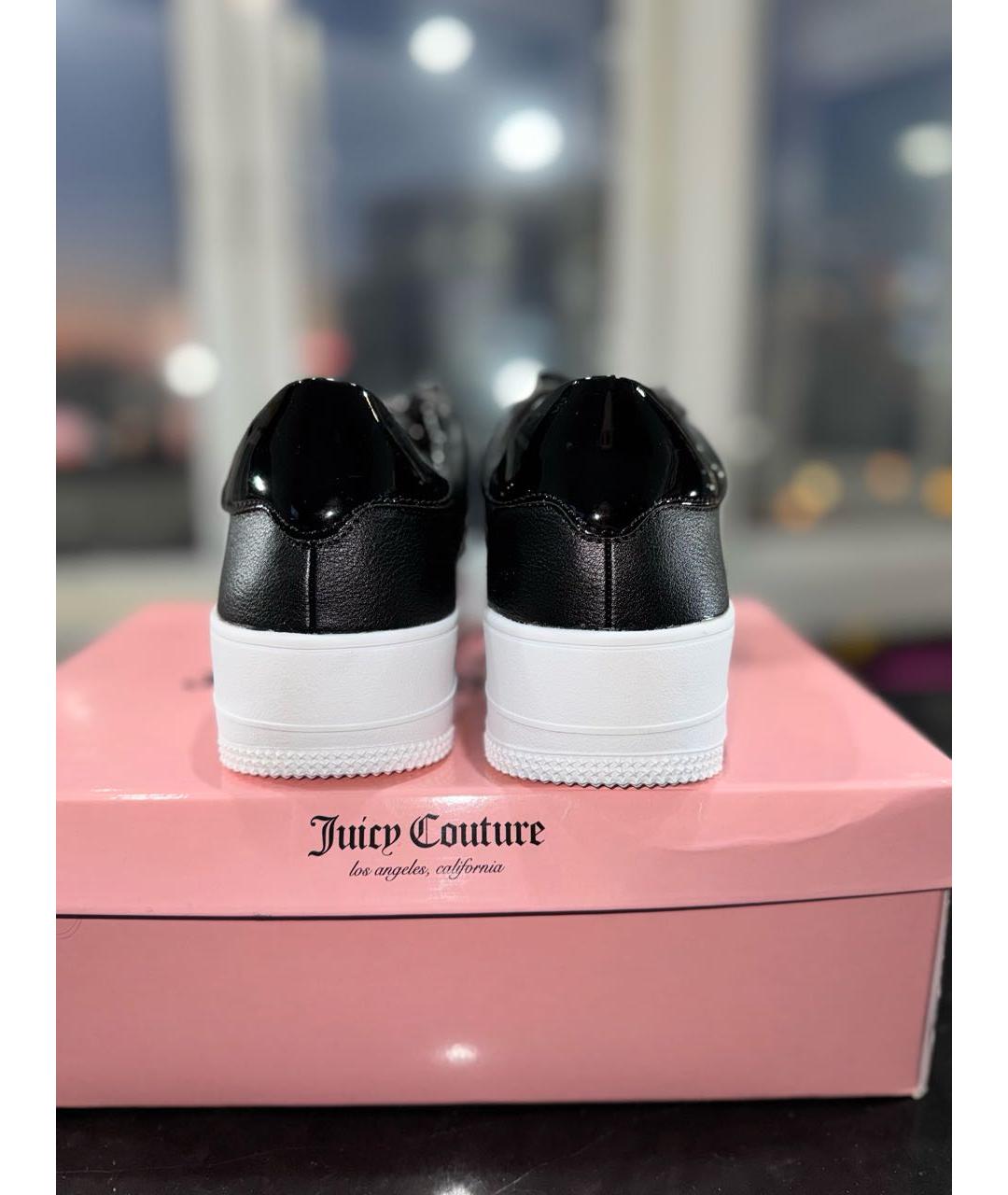 JUICY COUTURE Черные кеды из искусственной кожи, фото 4