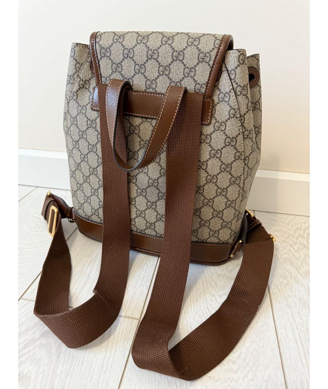GUCCI Бежевый рюкзак, фото 3