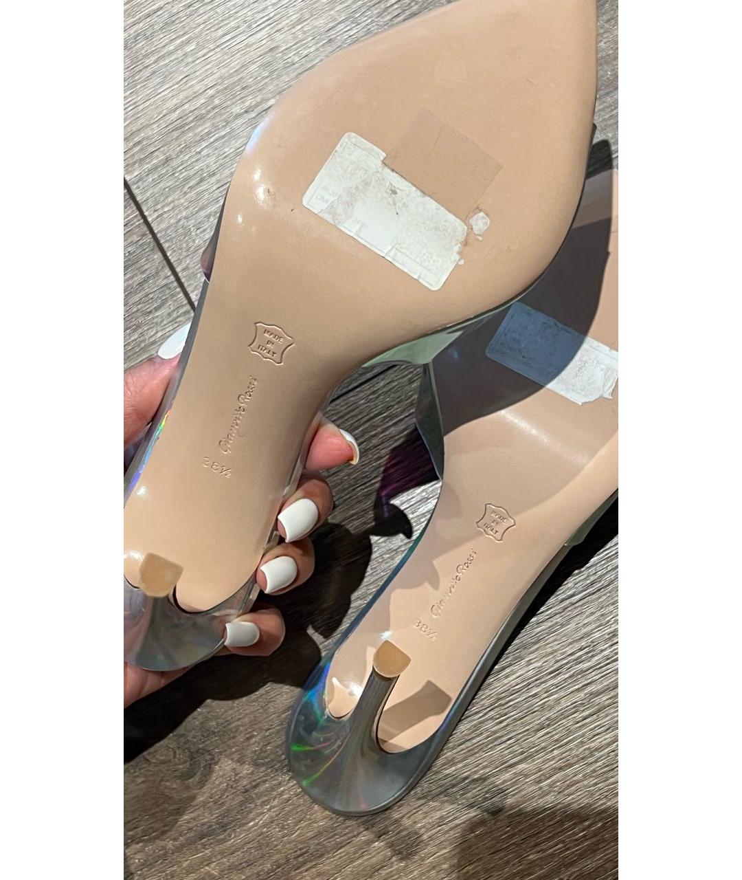GIANVITO ROSSI Мульти резиновые босоножки, фото 5