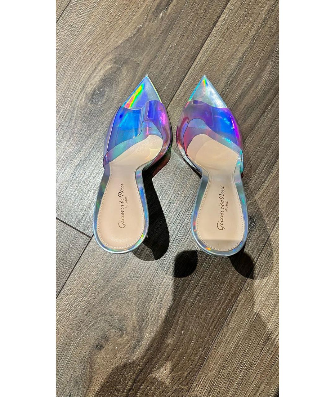 GIANVITO ROSSI Мульти резиновые босоножки, фото 3