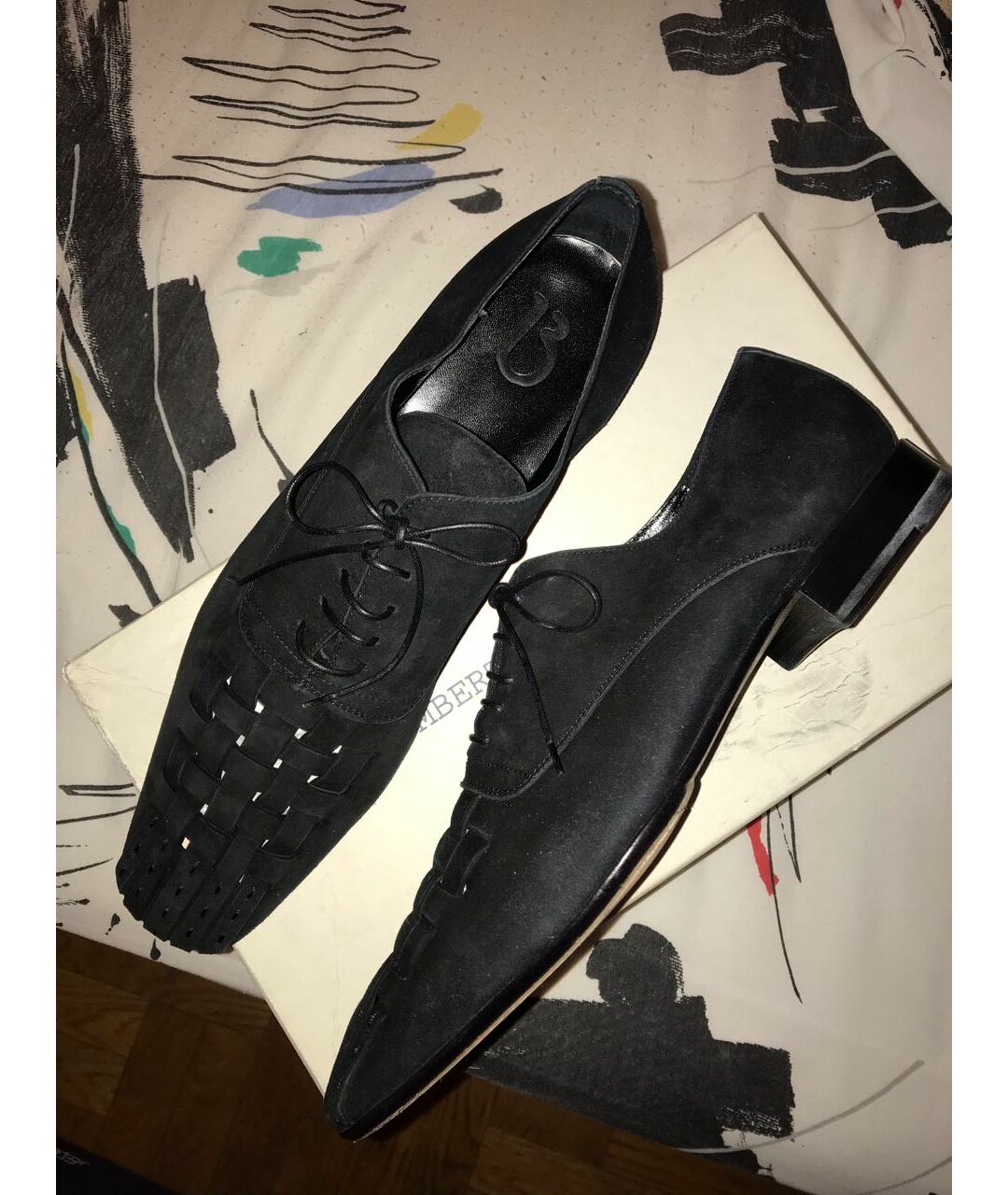 BILANCIONI Черные замшевые туфли, фото 5