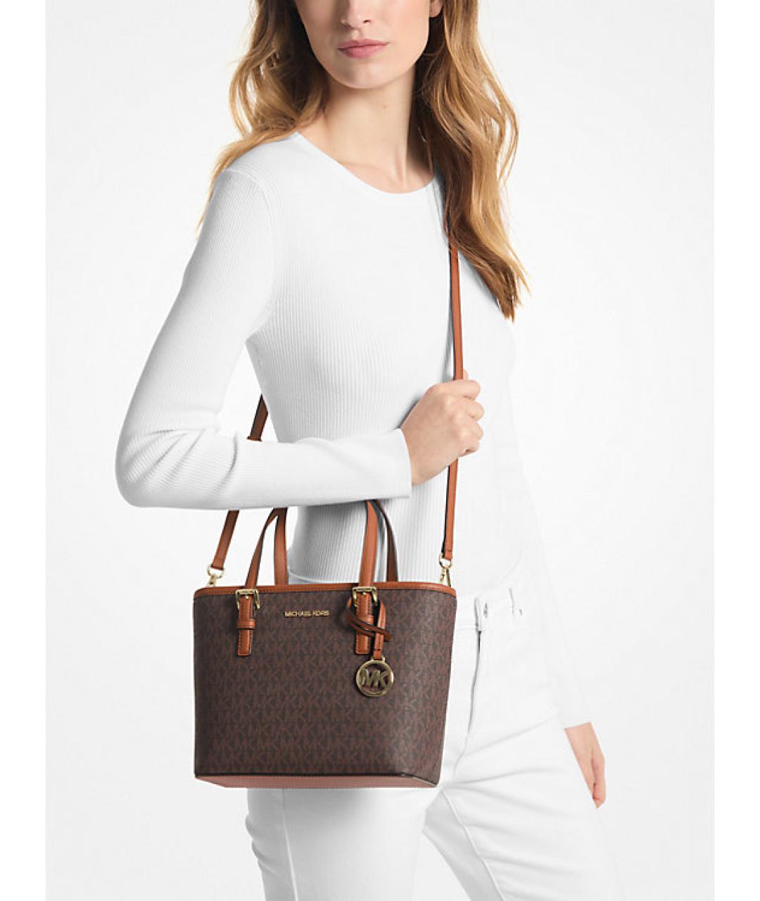MICHAEL KORS Коричневая сумка тоут, фото 2