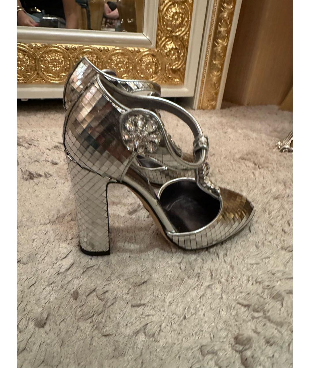 DOLCE&GABBANA Серебряные туфли, фото 4