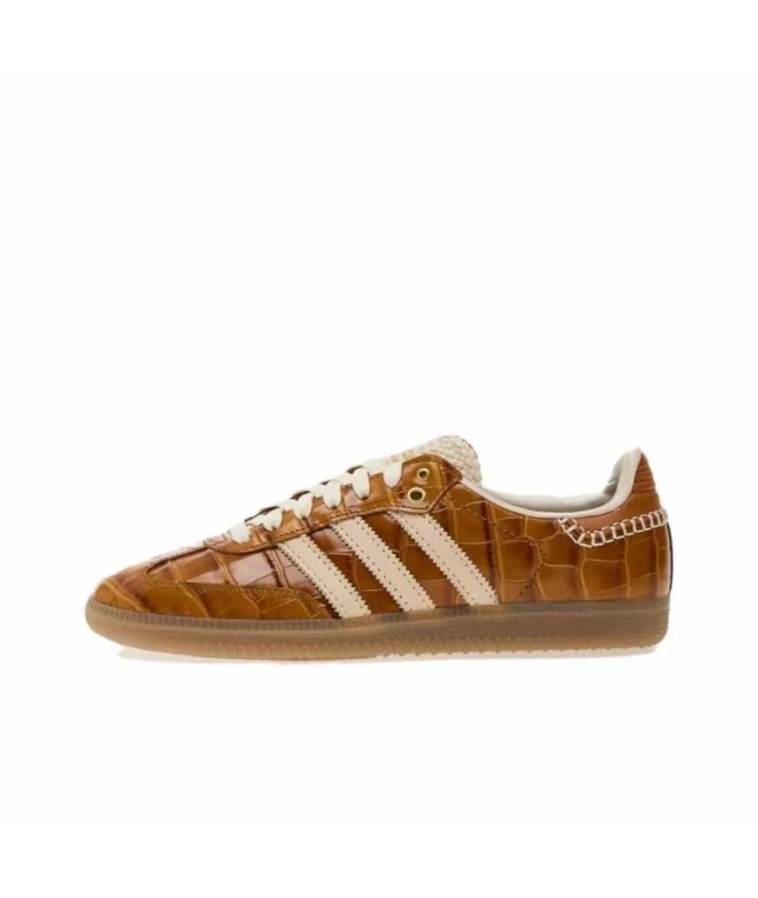 ADIDAS Оранжевые кроссовки из лакированной кожи, фото 3