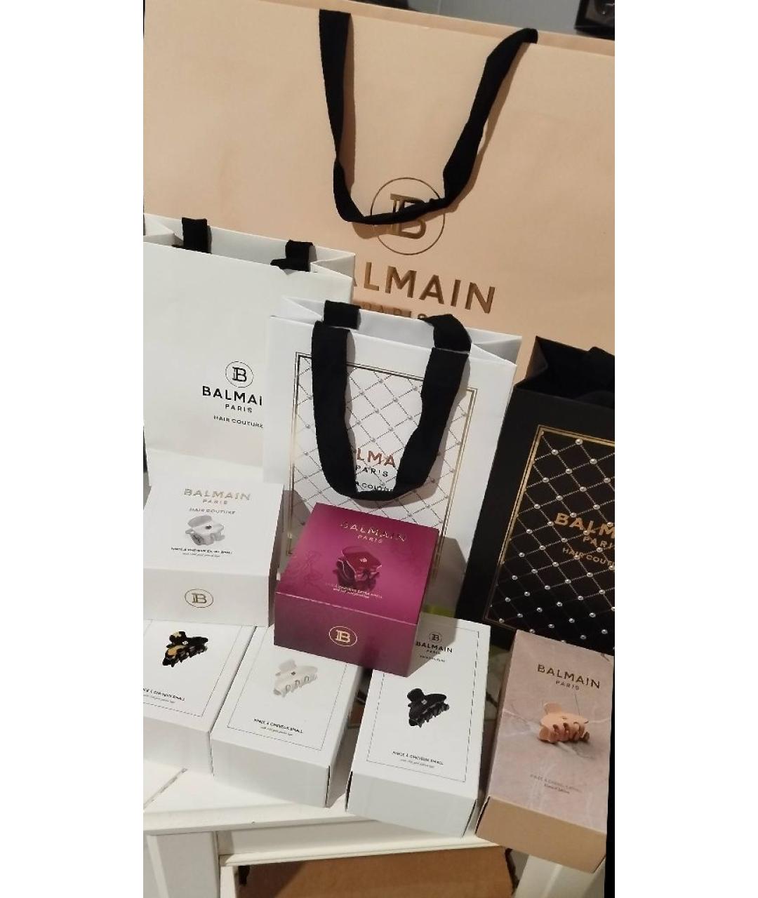 BALMAIN Бордовая заколка, фото 9
