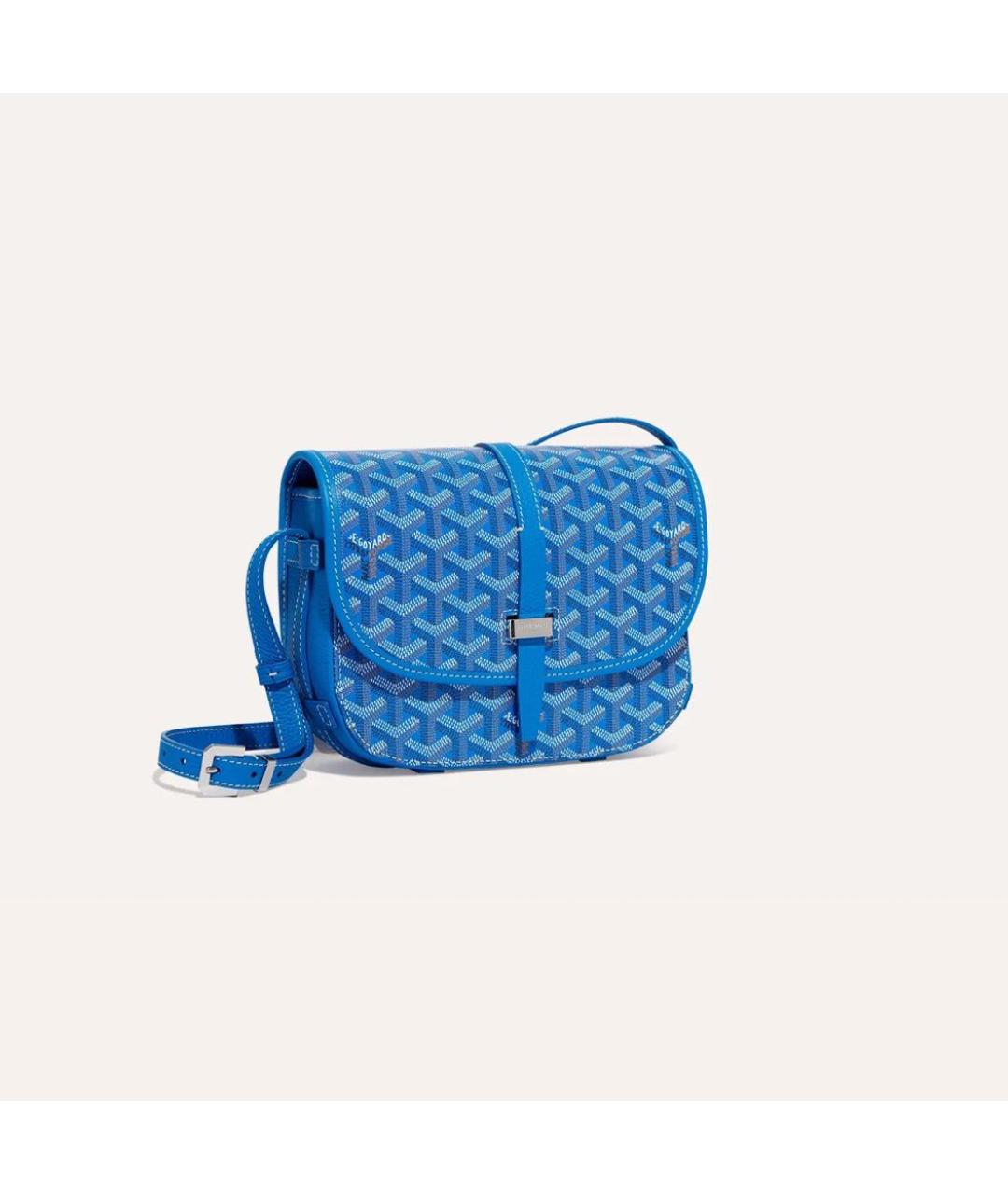 GOYARD Голубая сумка через плечо, фото 4