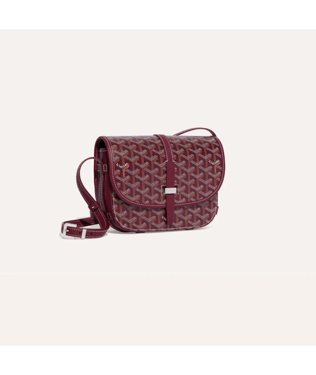 GOYARD Бордовая сумка через плечо, фото 4
