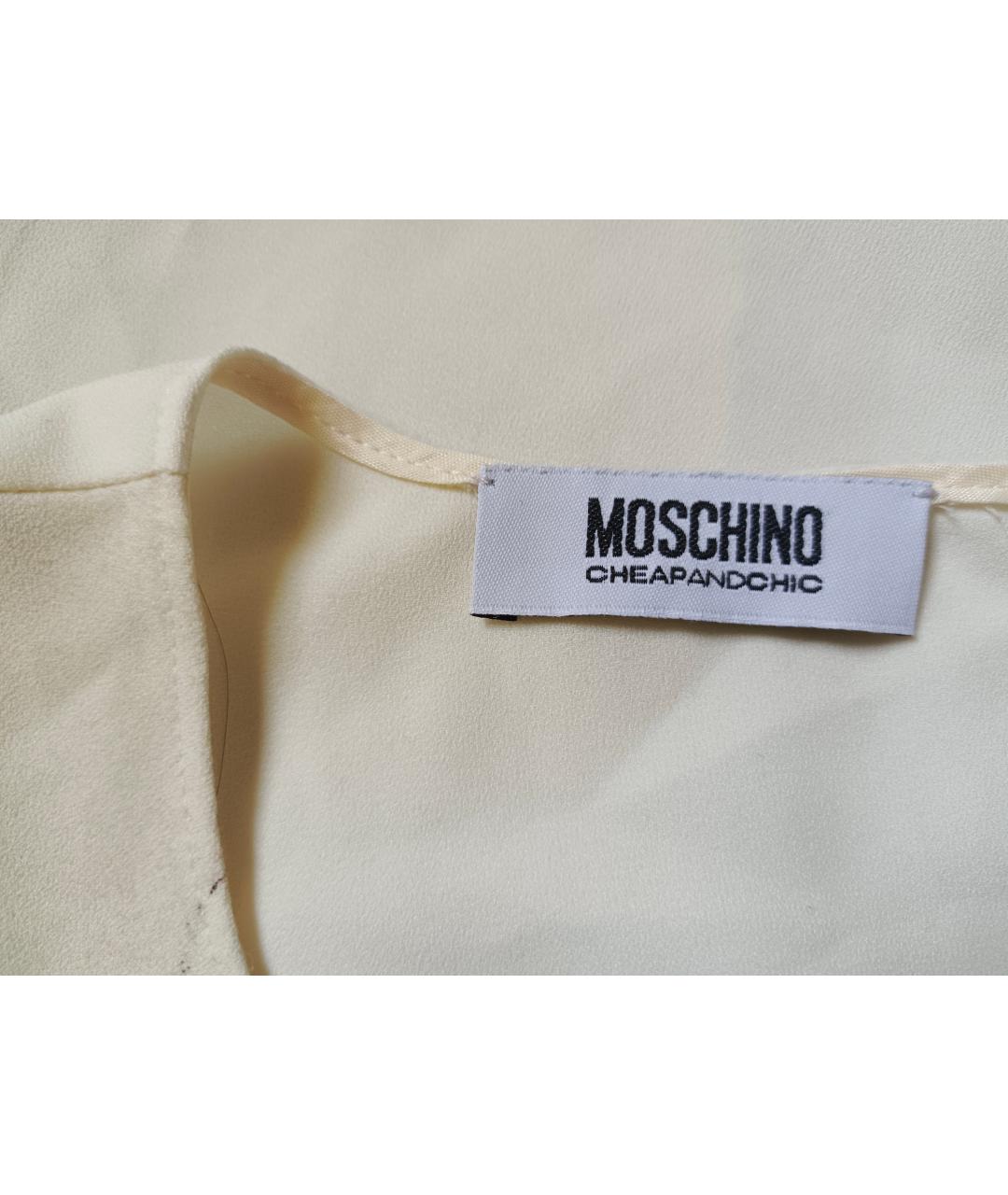 MOSCHINO Бежевая блузы, фото 4