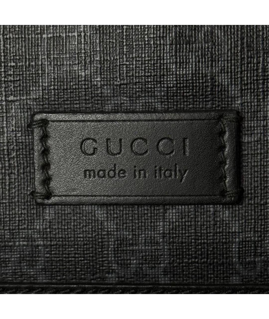 GUCCI Черная сумка на плечо из экзотической кожи, фото 4