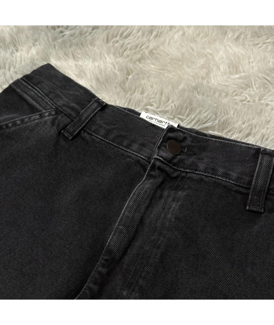 CARHARTT WIP Черные хлопковые повседневные брюки, фото 3