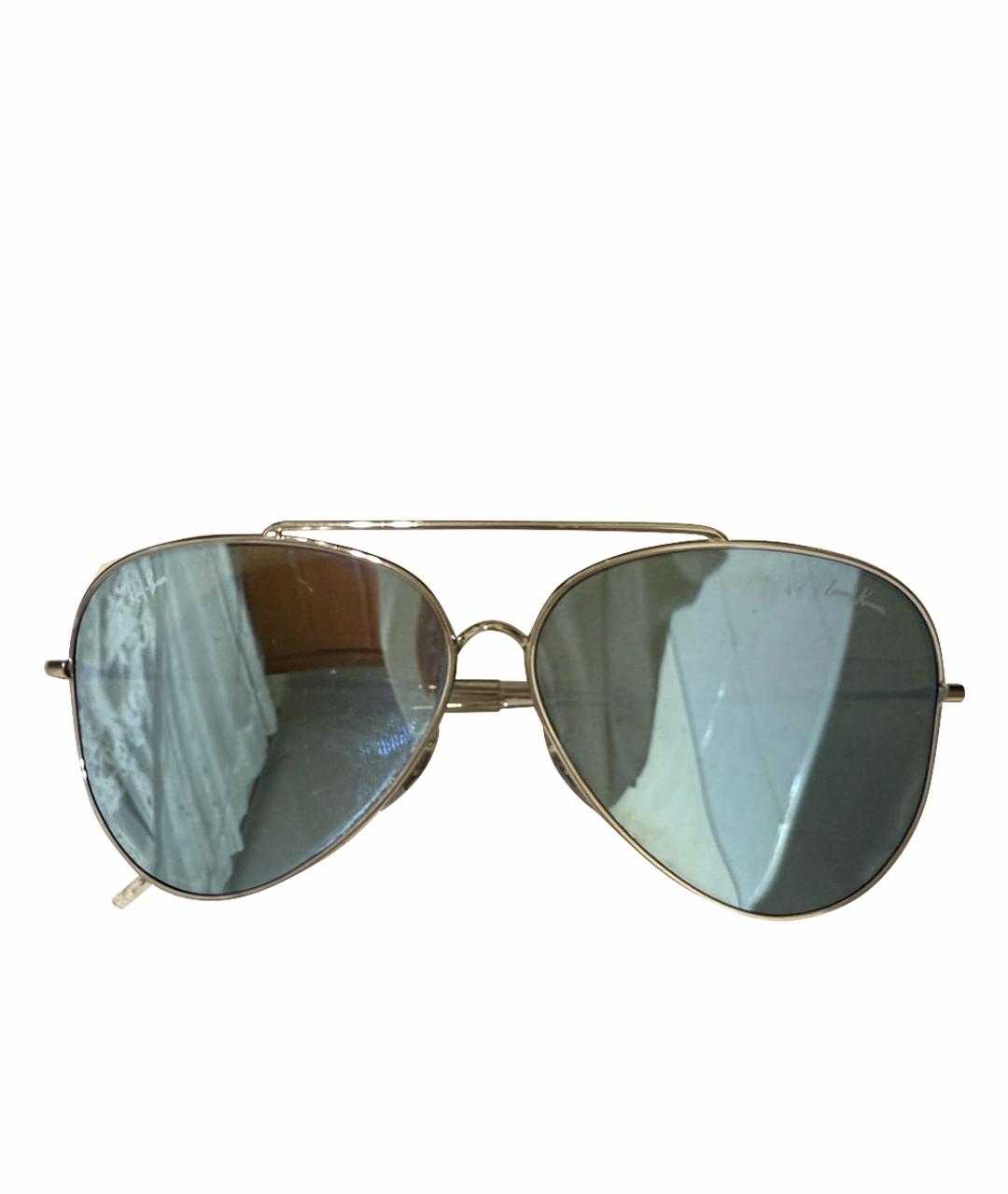 RAY BAN Серебряные металлические солнцезащитные очки, фото 1