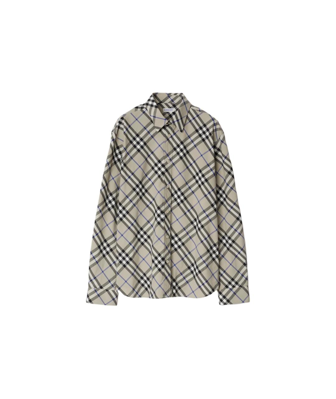 BURBERRY Мульти хлопковая кэжуал рубашка, фото 3
