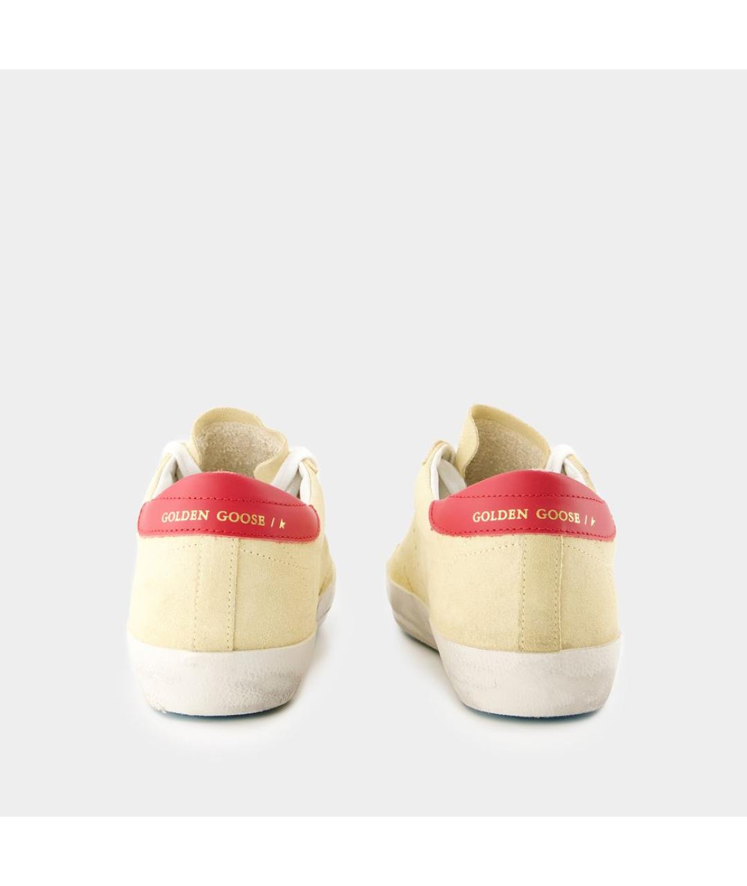 GOLDEN GOOSE DELUXE BRAND Желтые кожаные кеды, фото 3
