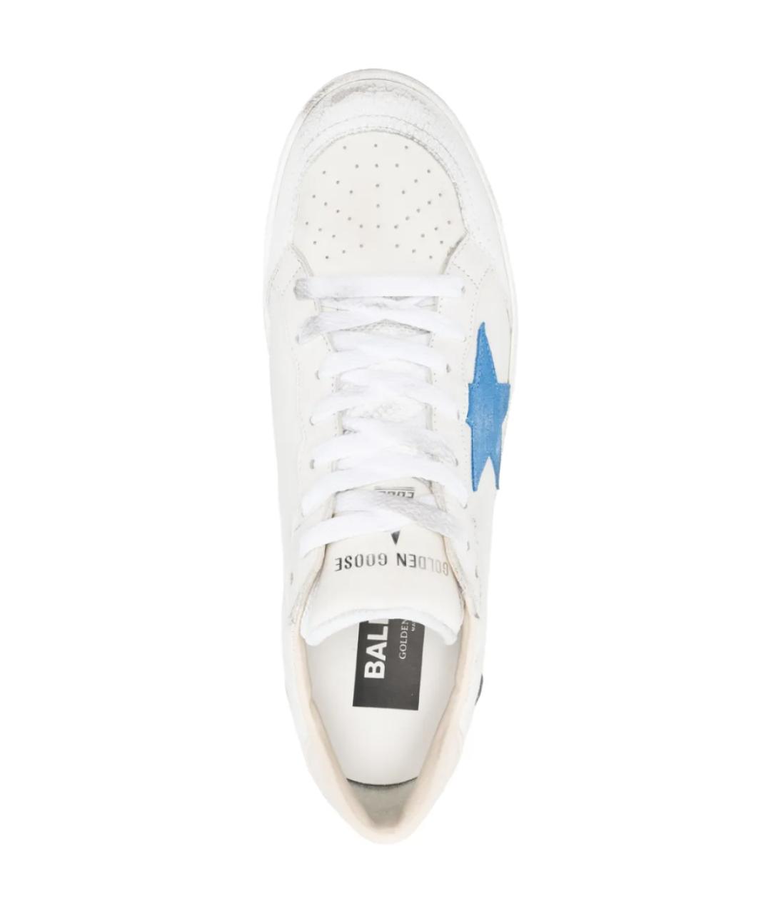 GOLDEN GOOSE DELUXE BRAND Белые кожаные низкие кроссовки / кеды, фото 2