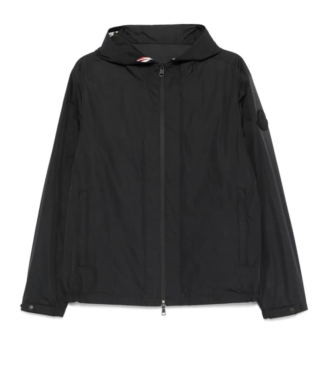 MONCLER Черная полиэстеровая куртка, фото 1
