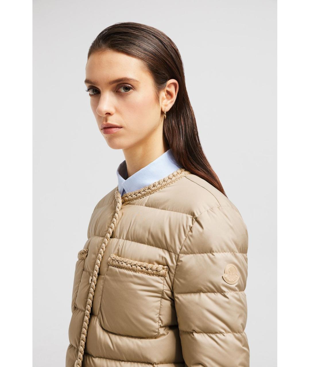 MONCLER Бежевая куртка, фото 4