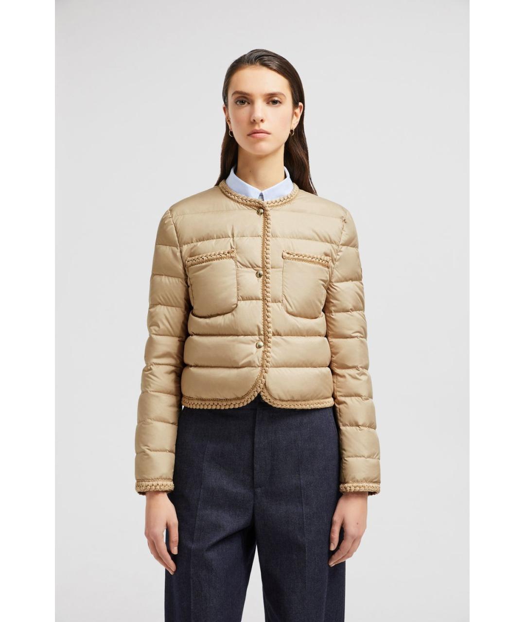 MONCLER Бежевая куртка, фото 3