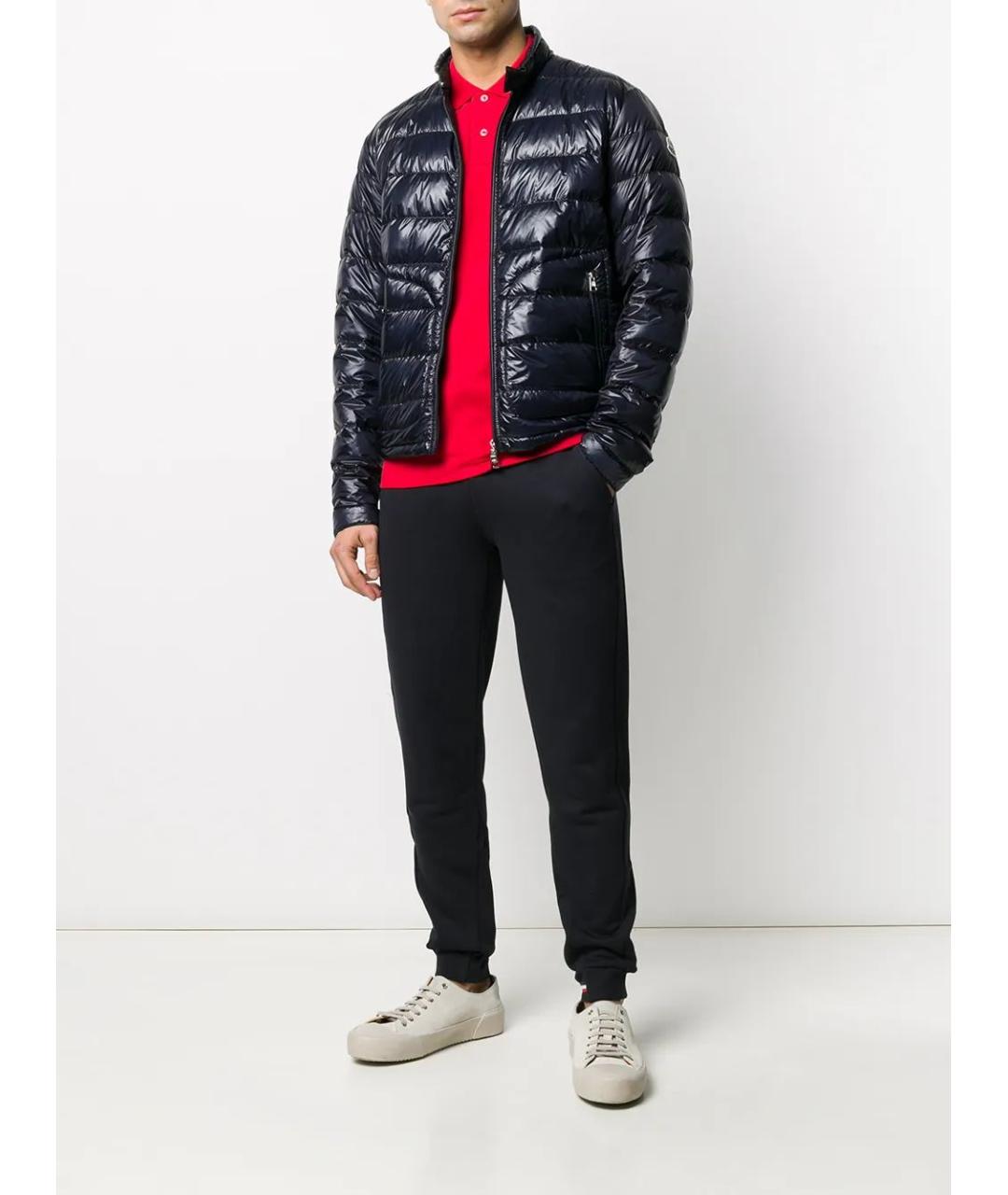 MONCLER Синяя полиамидовая куртка, фото 2