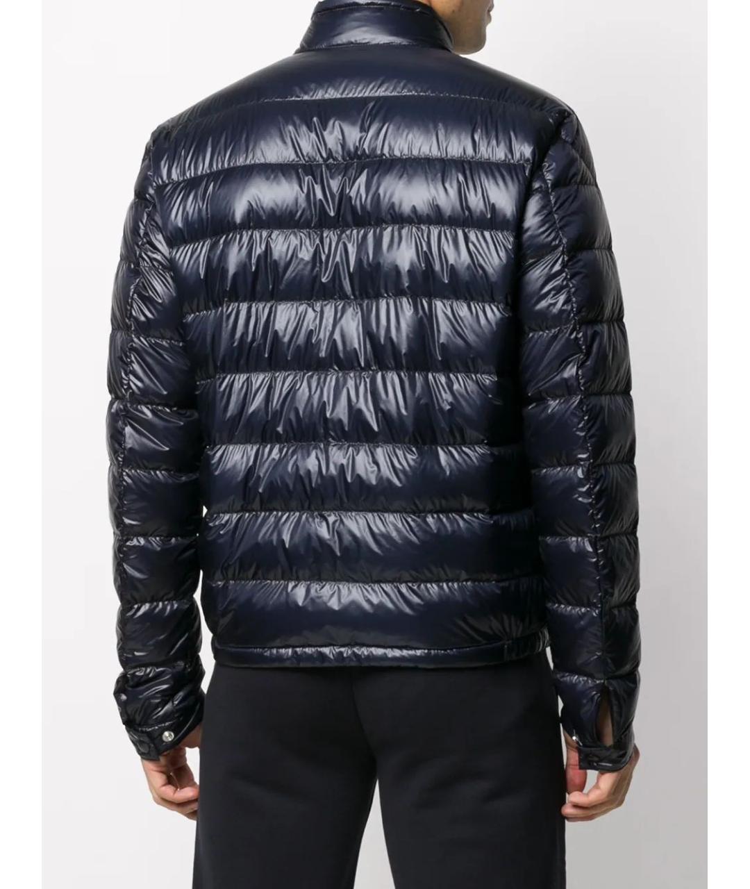 MONCLER Синяя полиамидовая куртка, фото 4