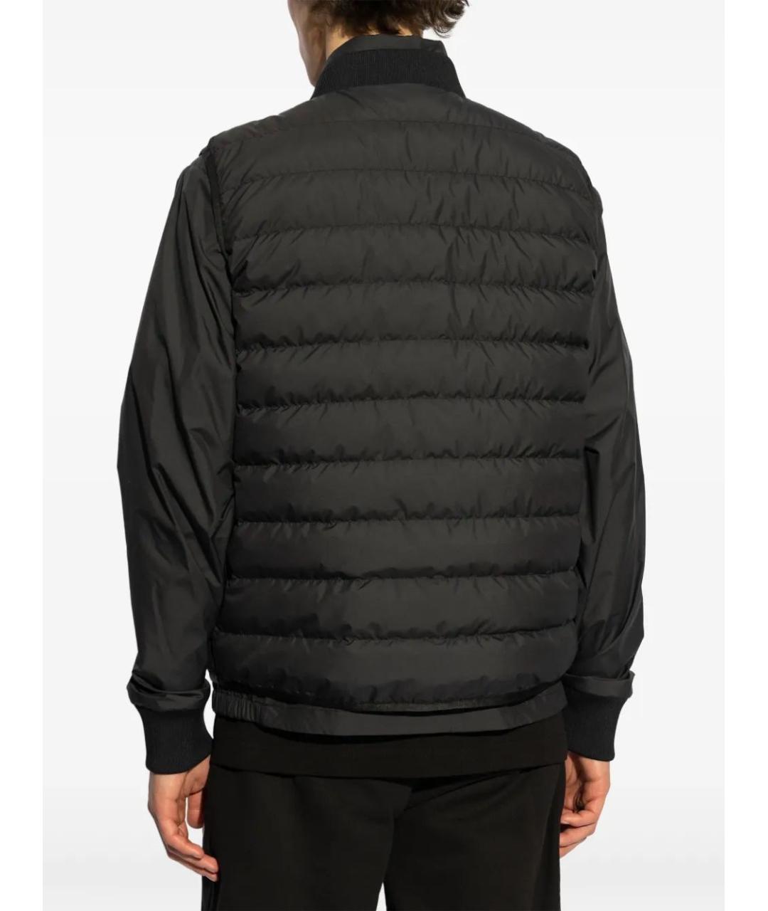 MONCLER Черная синтетическая куртка, фото 4