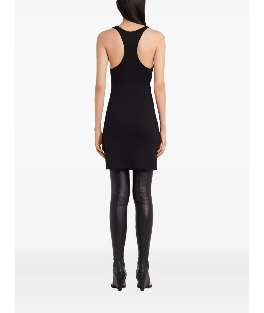 COURREGES Черное хлопковое повседневное платье, фото 4