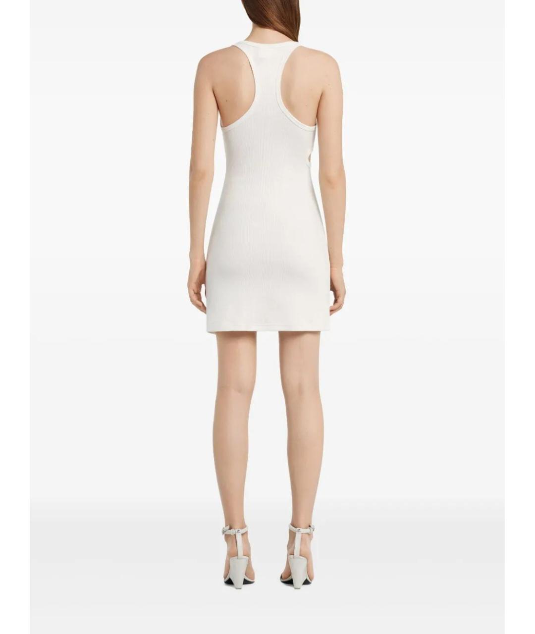 COURREGES Белое хлопковое повседневное платье, фото 4