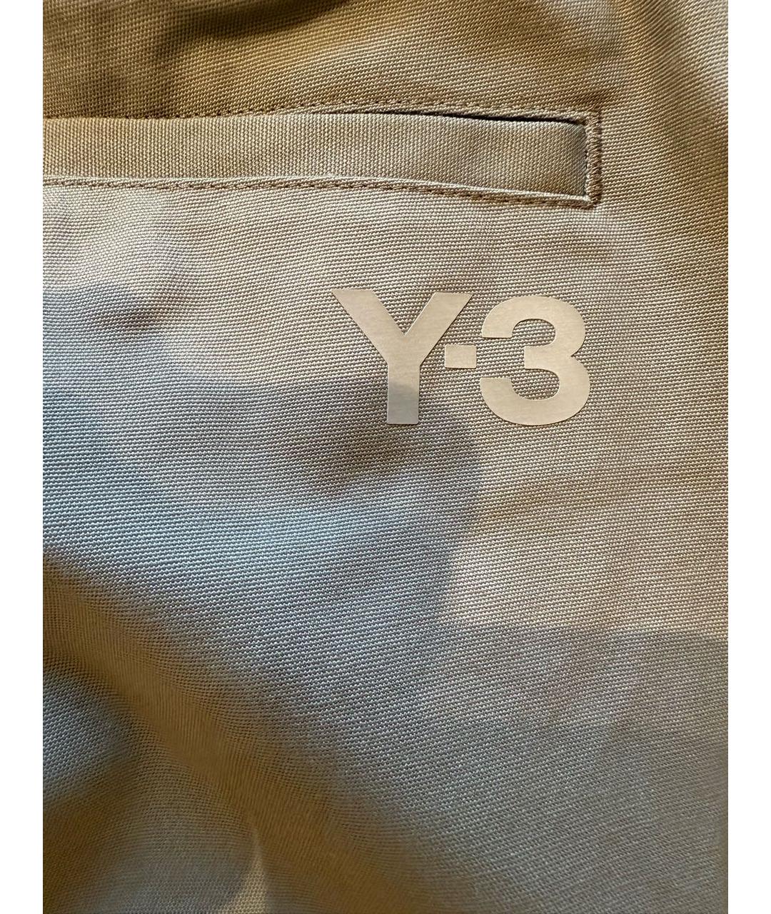 Y-3 Серые хлопковые повседневные брюки, фото 5