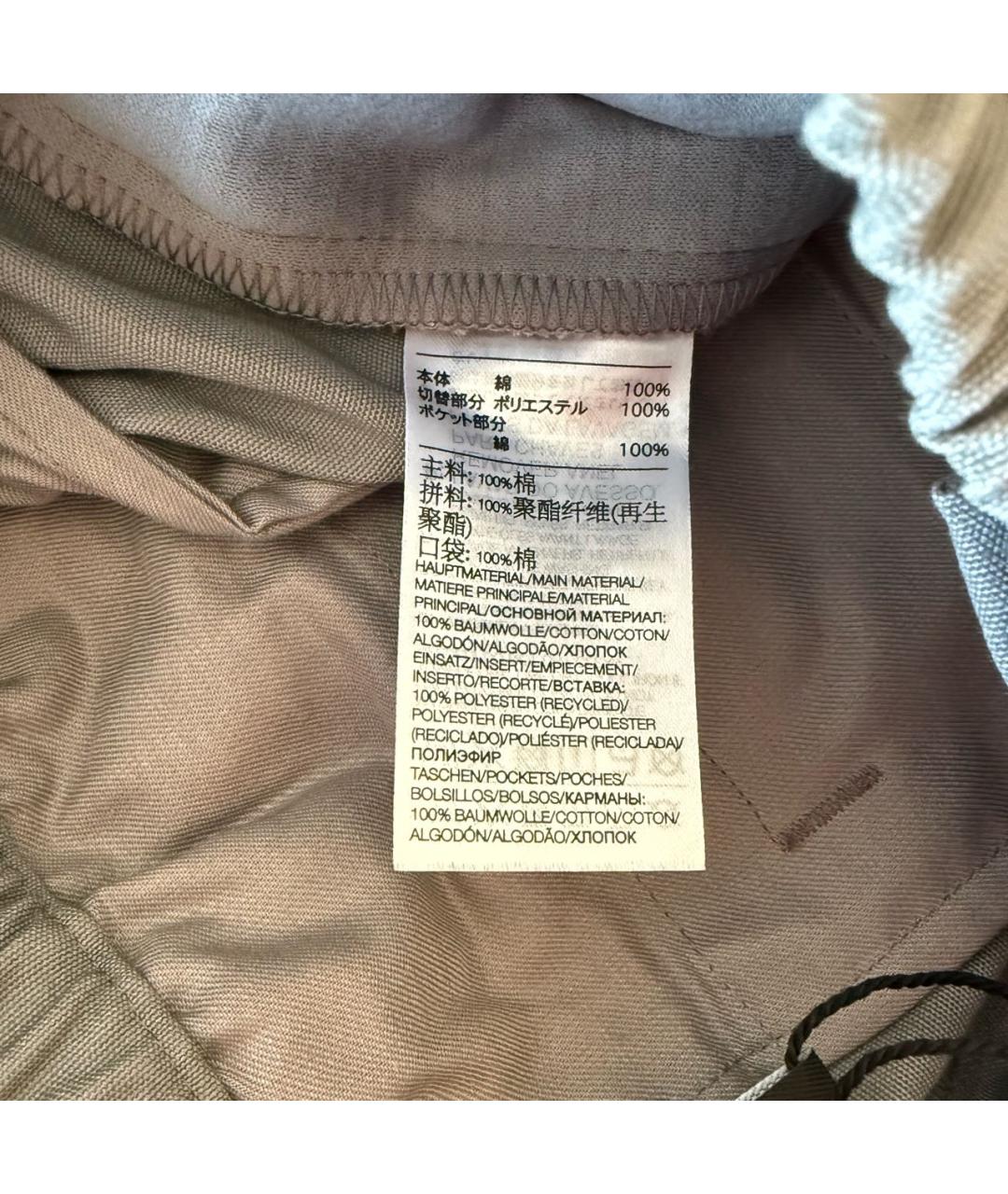 Y-3 Серые хлопковые повседневные брюки, фото 7