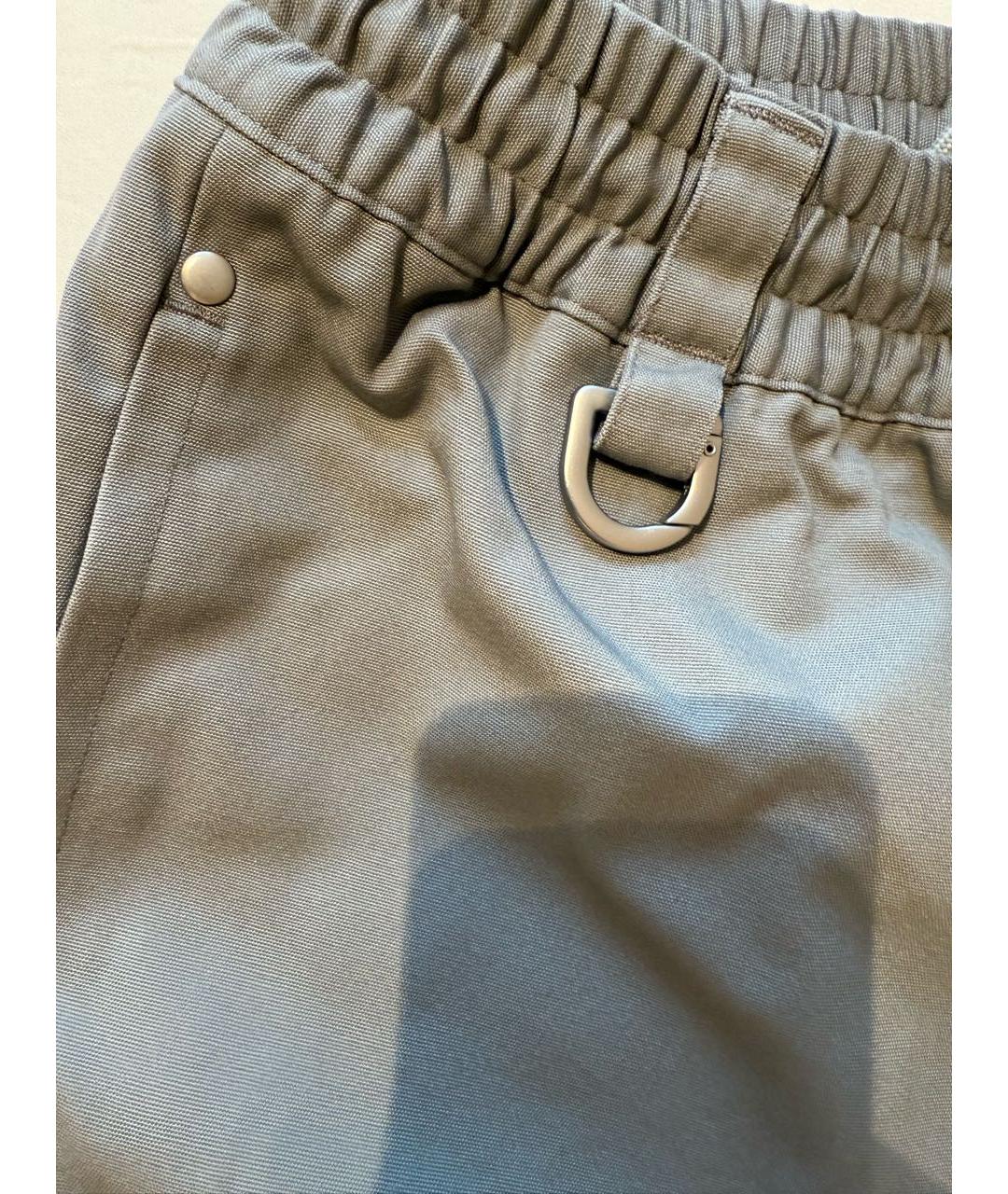 Y-3 Серые хлопковые повседневные брюки, фото 6