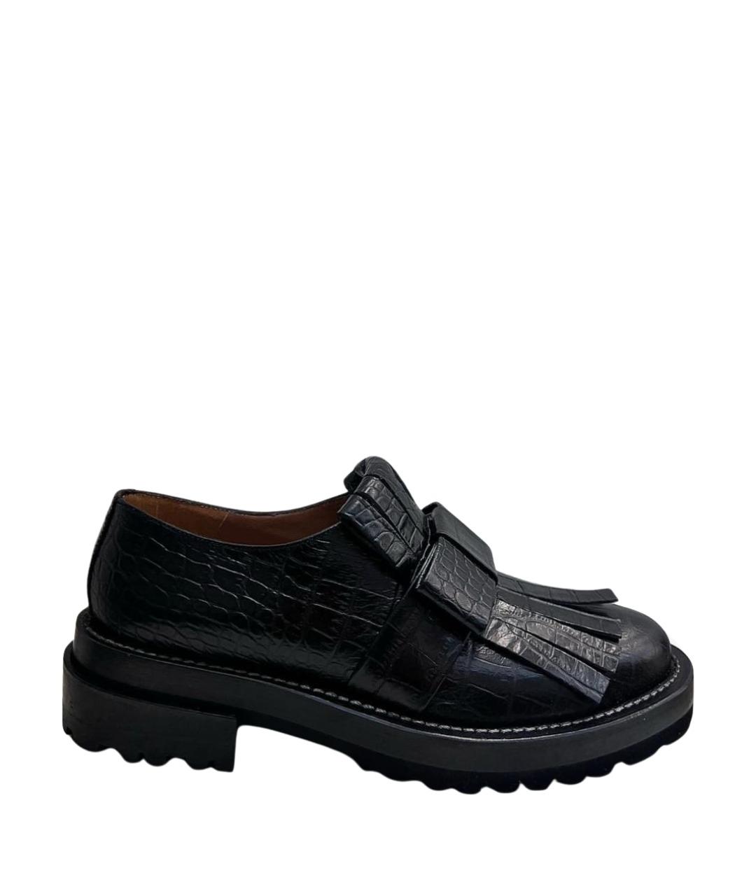 MARNI Черные кожаные туфли, фото 1