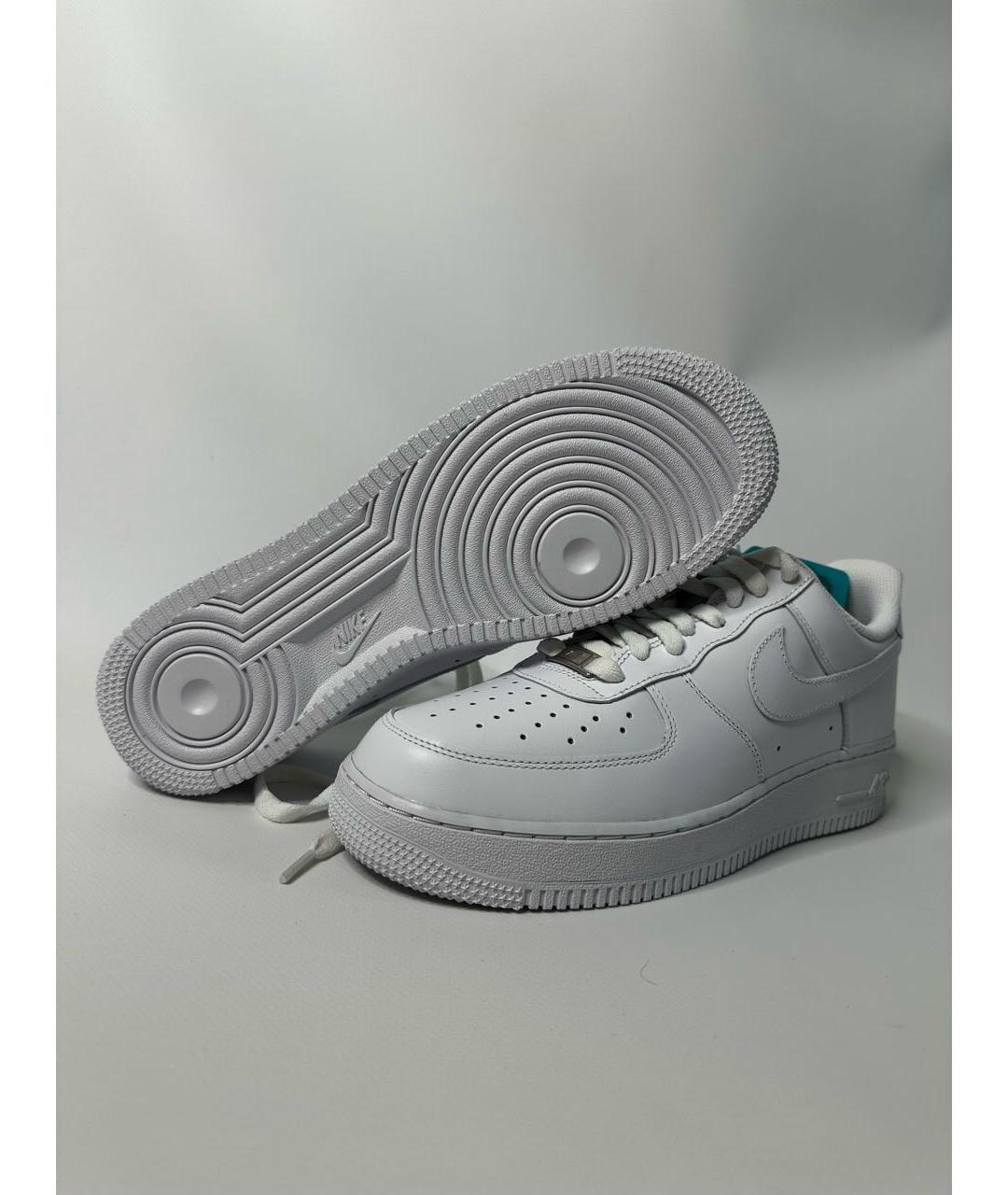 NIKE Белые кожаные низкие кроссовки / кеды, фото 3