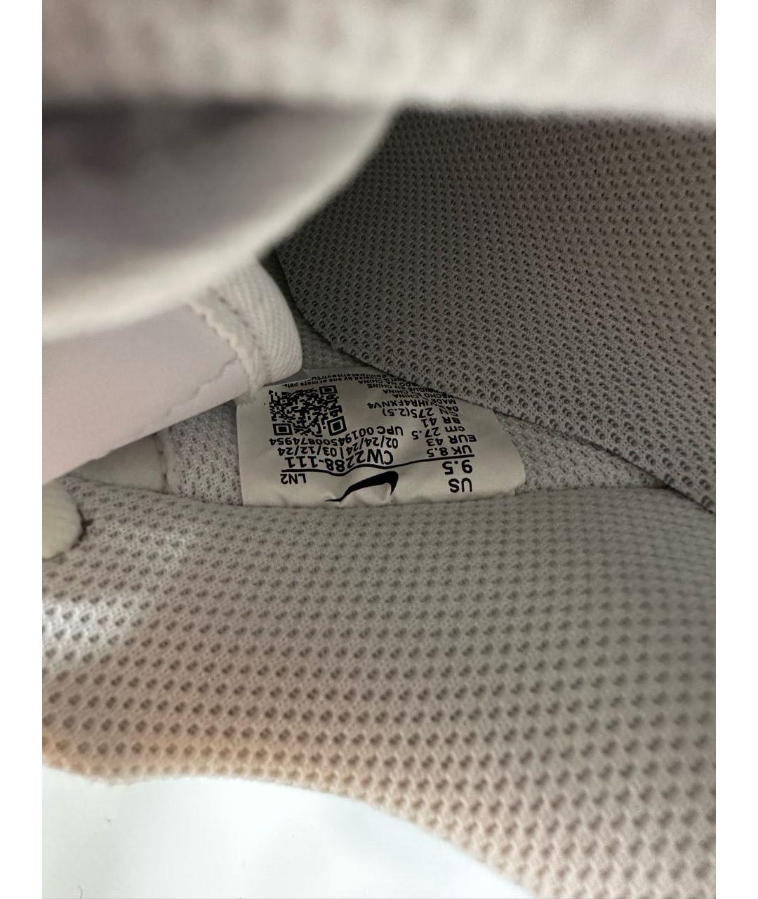 NIKE Белые кожаные низкие кроссовки / кеды, фото 7