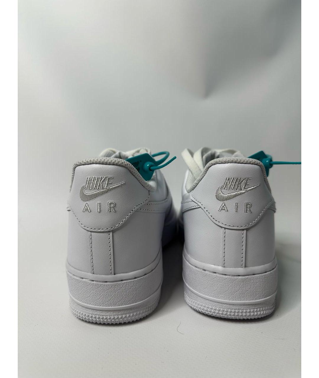 NIKE Белые кожаные низкие кроссовки / кеды, фото 4