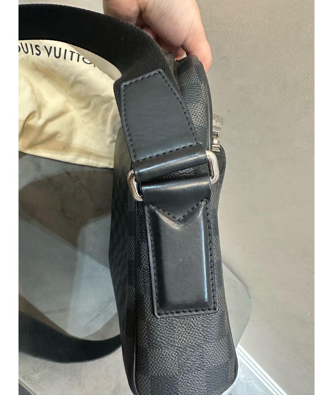 LOUIS VUITTON Черная сумка на плечо, фото 6