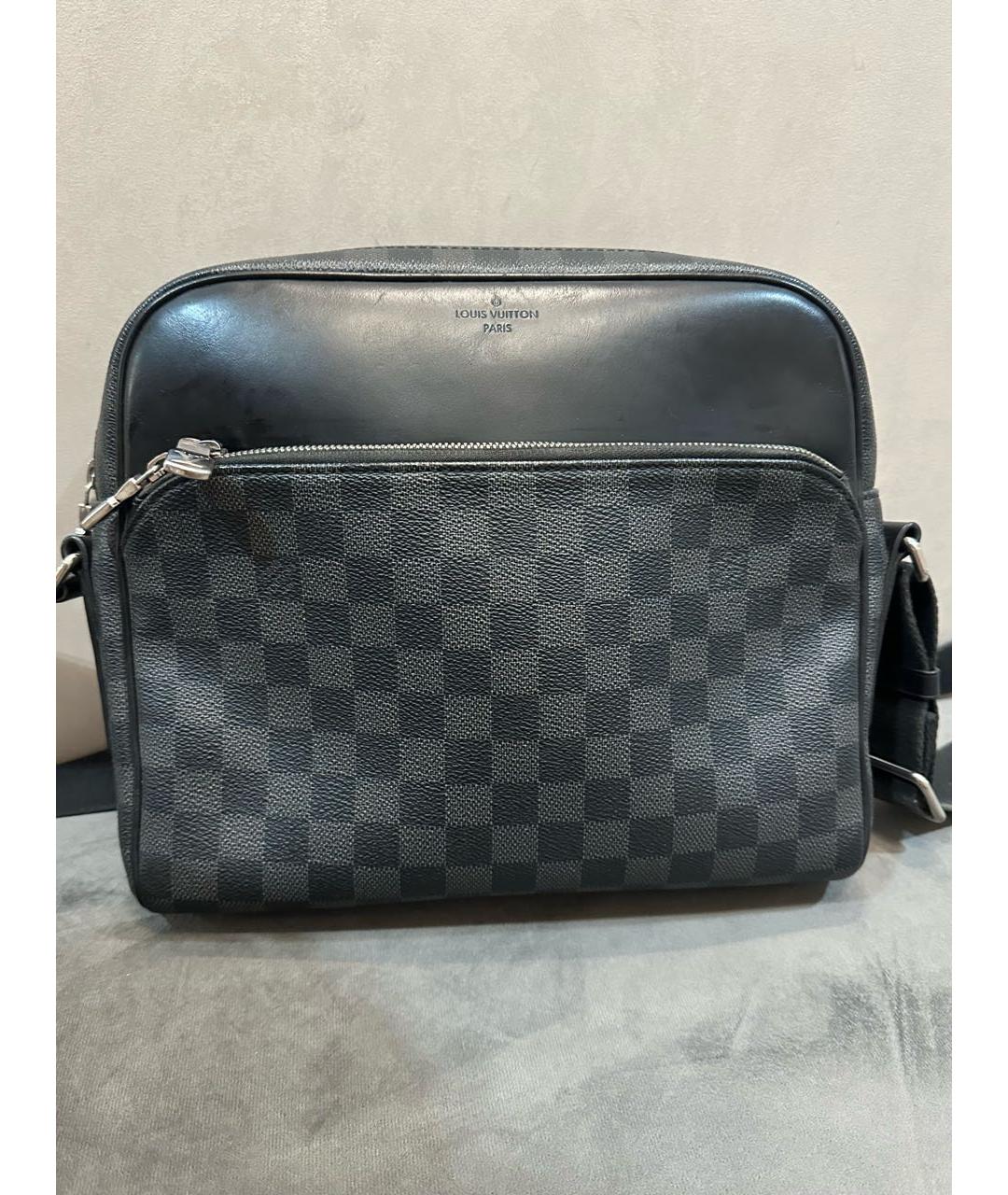 LOUIS VUITTON Черная сумка на плечо, фото 8
