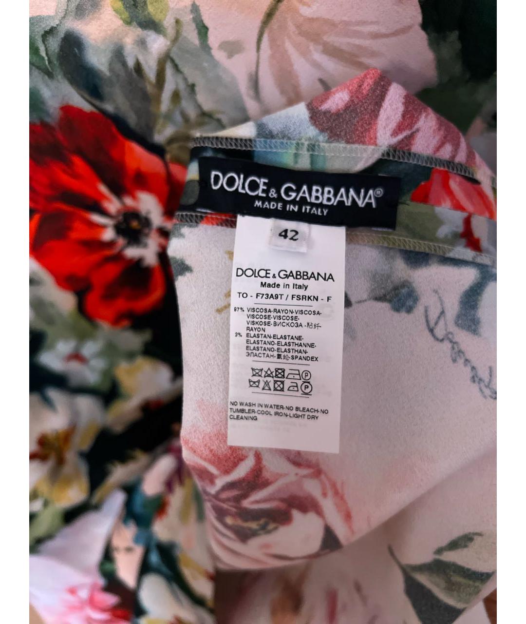 DOLCE&GABBANA Мульти вискозная блузы, фото 3