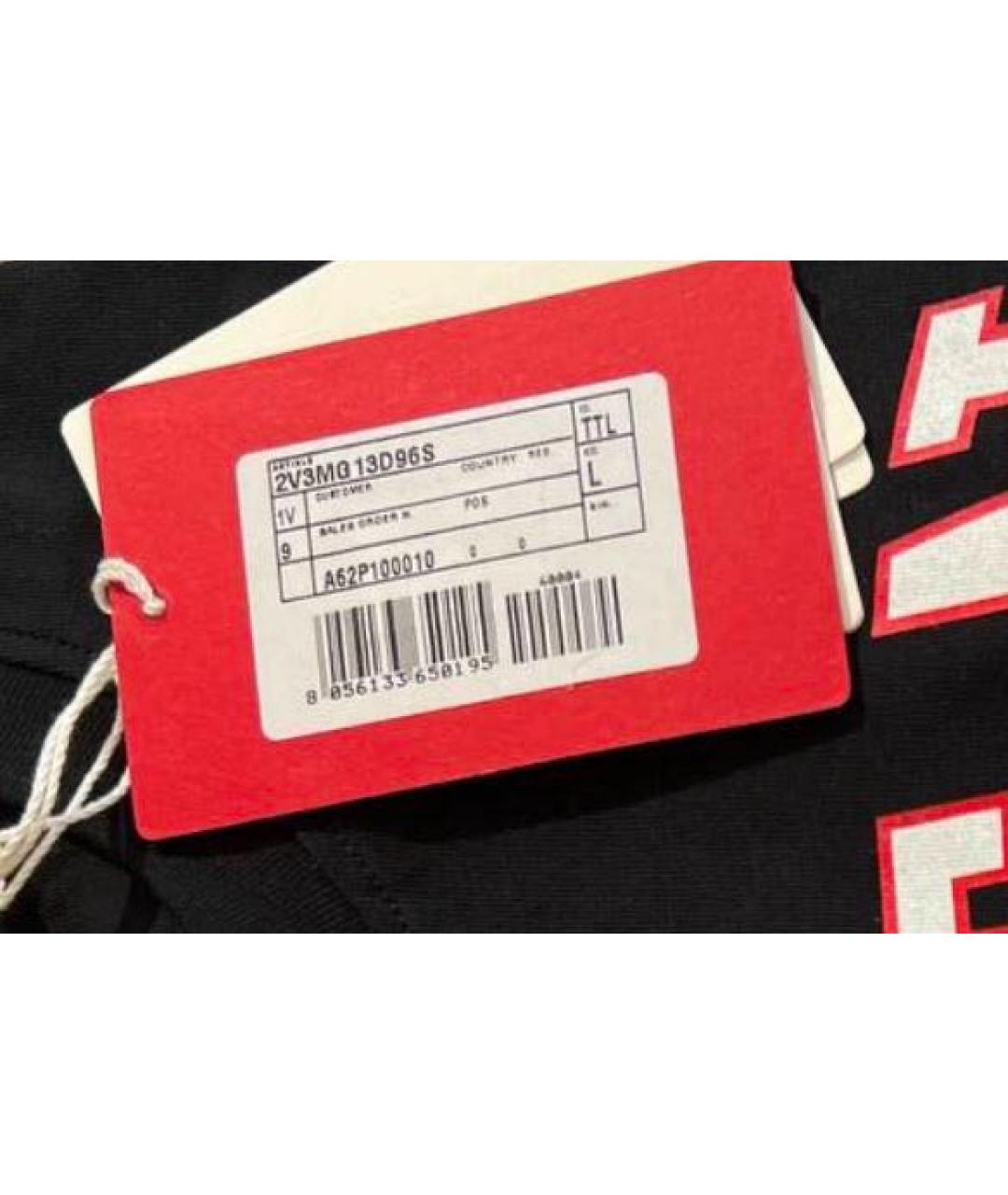 VALENTINO Черная хлопковая футболка, фото 5