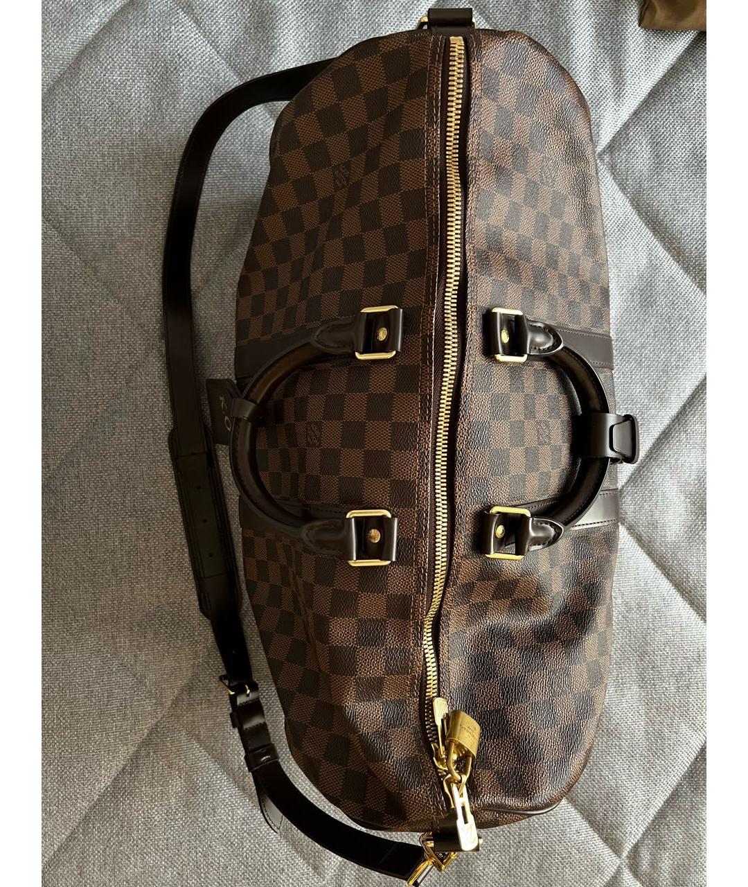 LOUIS VUITTON Коричневая дорожная/спортивная сумка, фото 2