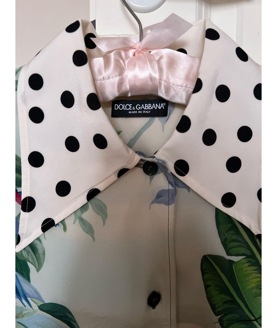 DOLCE&GABBANA Мульти шелковая рубашка, фото 3