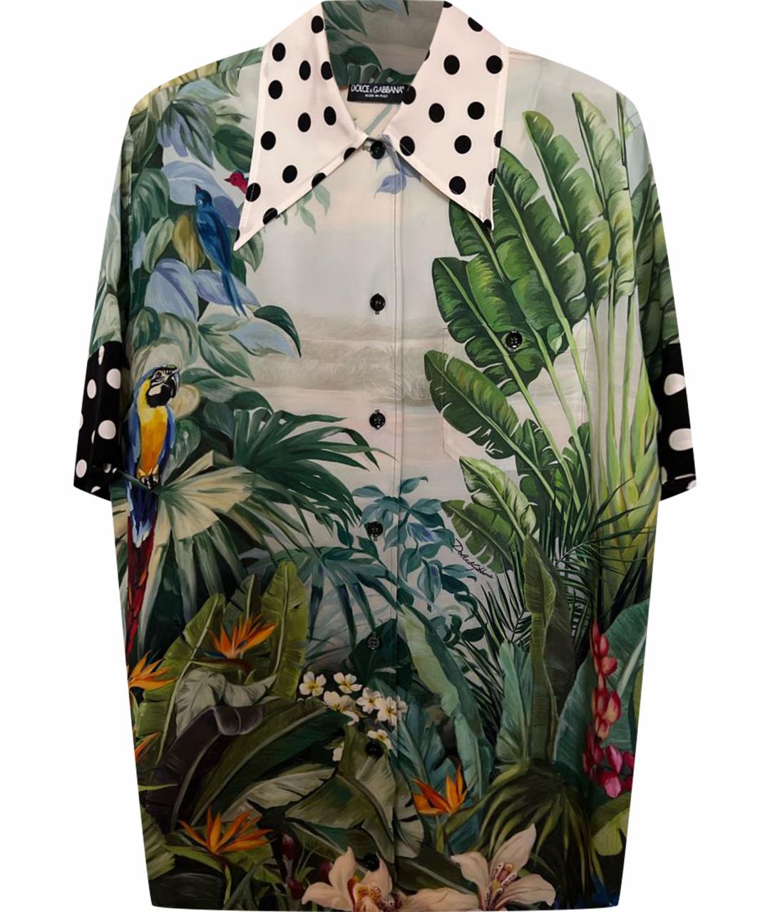 DOLCE&GABBANA Мульти шелковая рубашка, фото 1