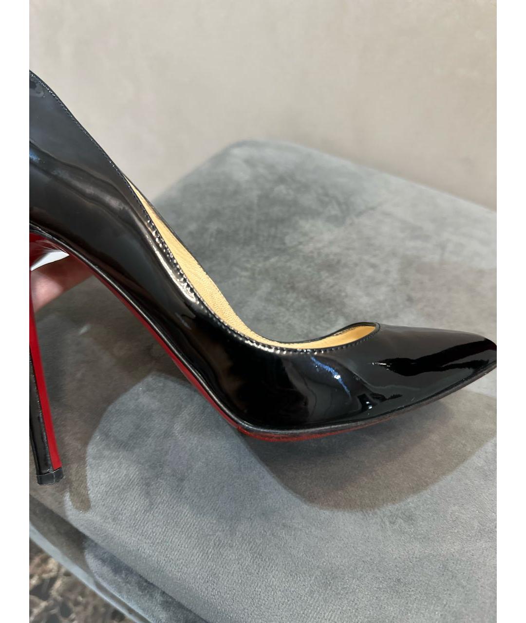 CHRISTIAN LOUBOUTIN Черные туфли из лакированной кожи, фото 5