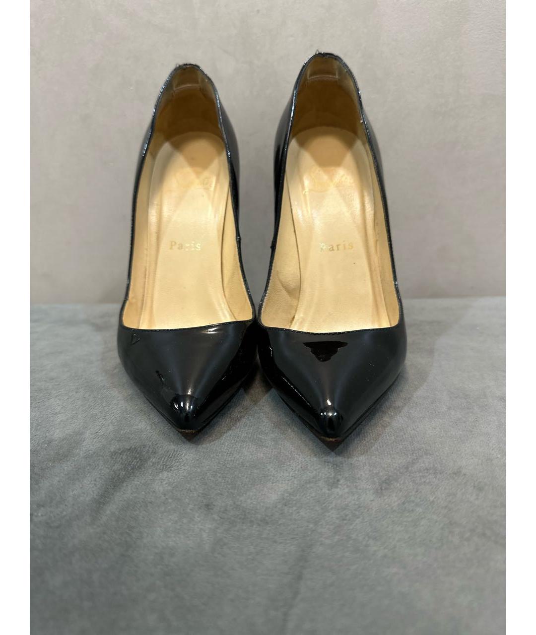 CHRISTIAN LOUBOUTIN Черные туфли из лакированной кожи, фото 2