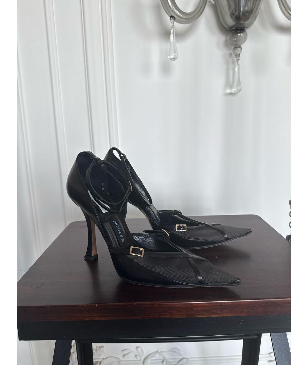 JIMMY CHOO Черные кожаные туфли, фото 6