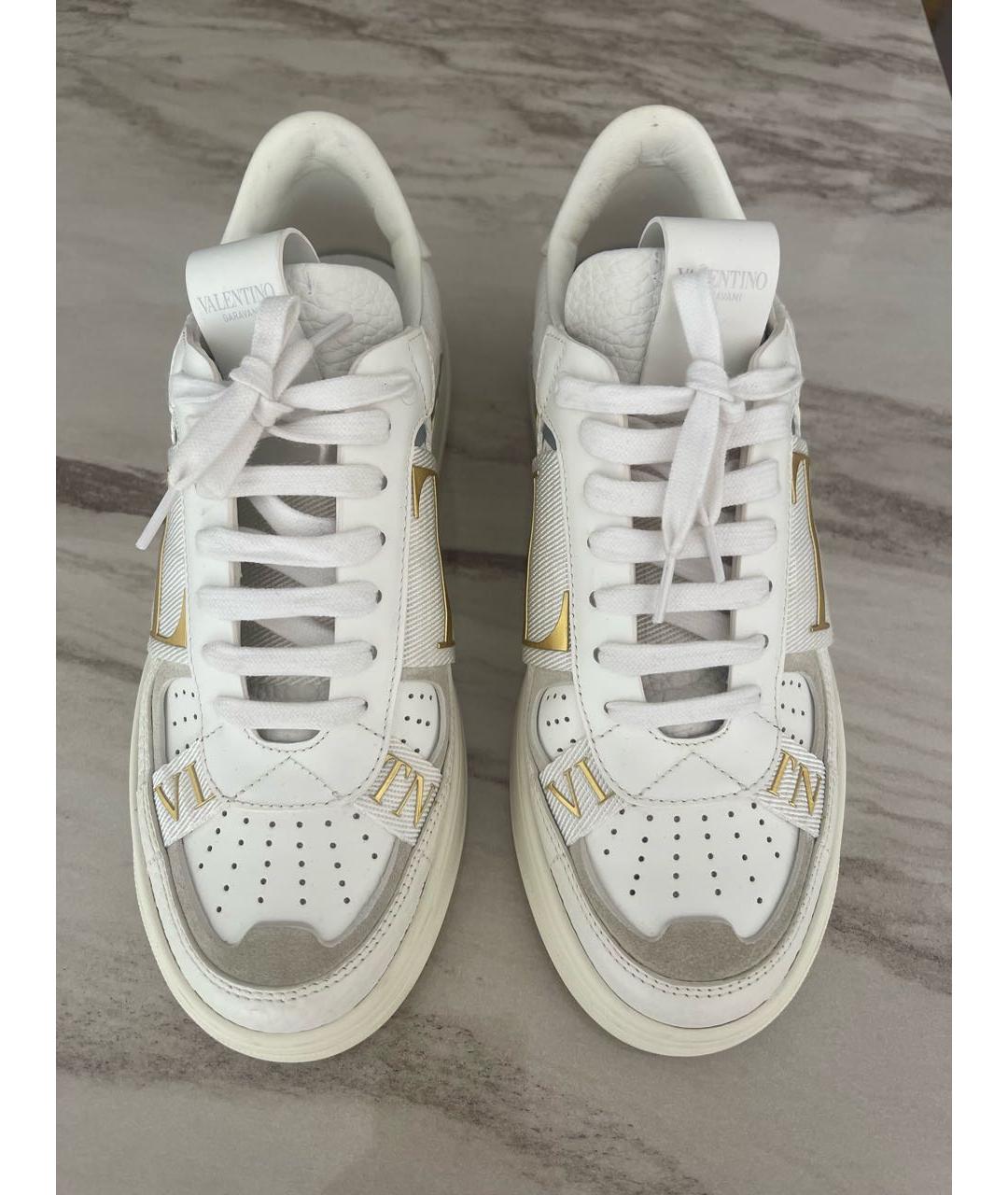 VALENTINO Белые кожаные кеды, фото 2