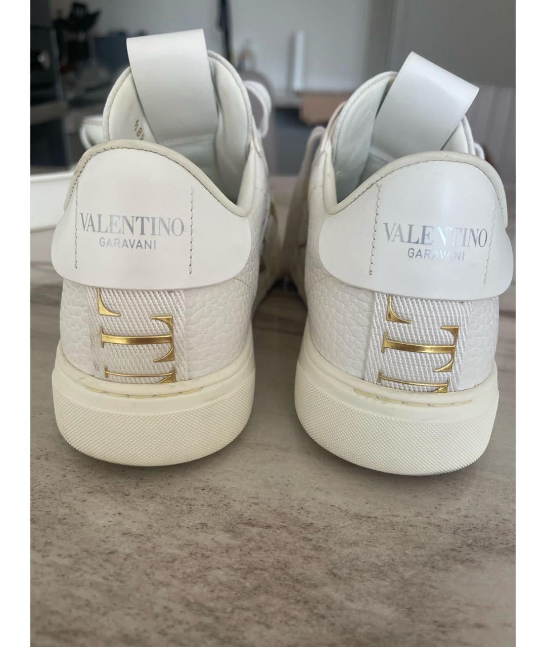VALENTINO Белые кожаные кеды, фото 4