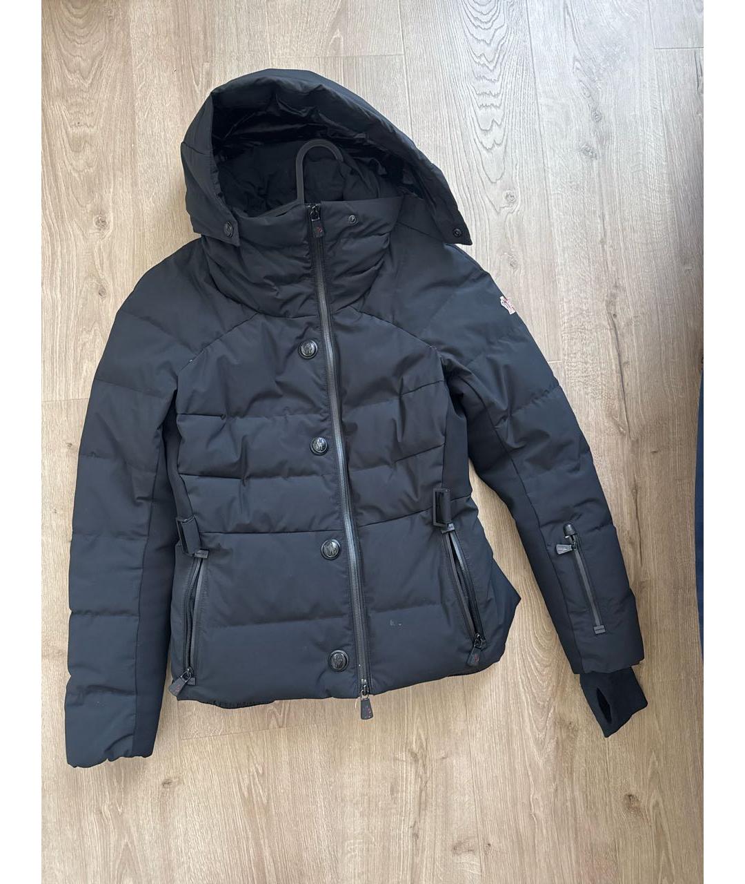 MONCLER Черная полиамидовая куртка, фото 4