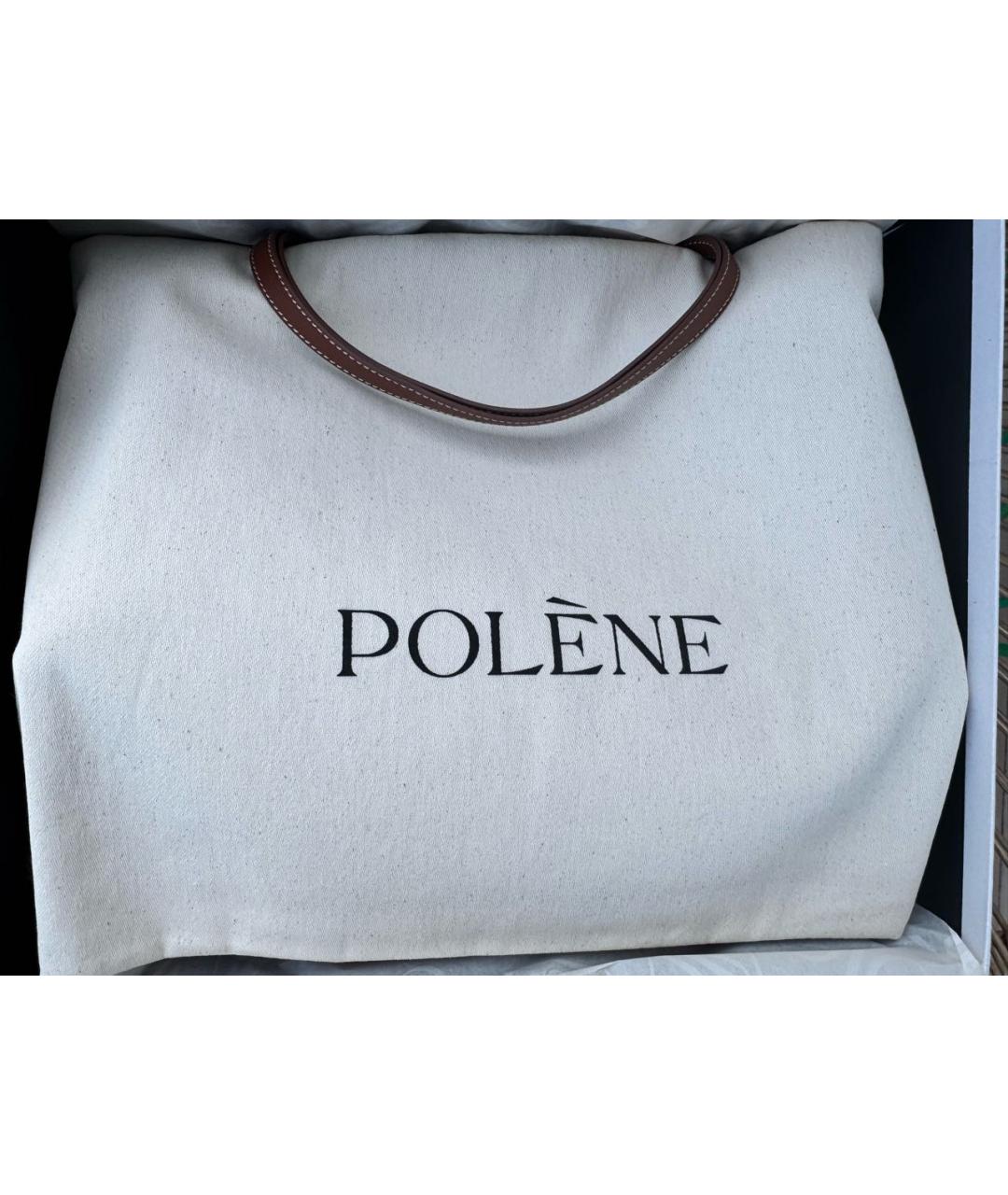POLENE Кожаная сумка тоут, фото 3