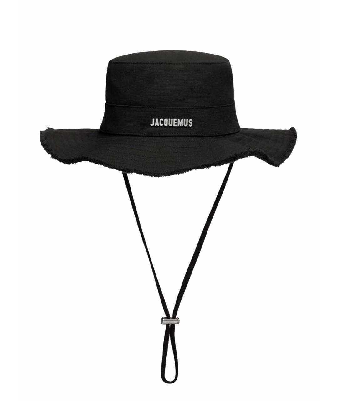 JACQUEMUS Черная хлопковая панама, фото 1