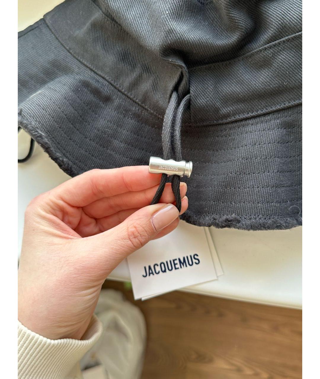 JACQUEMUS Черная хлопковая панама, фото 6