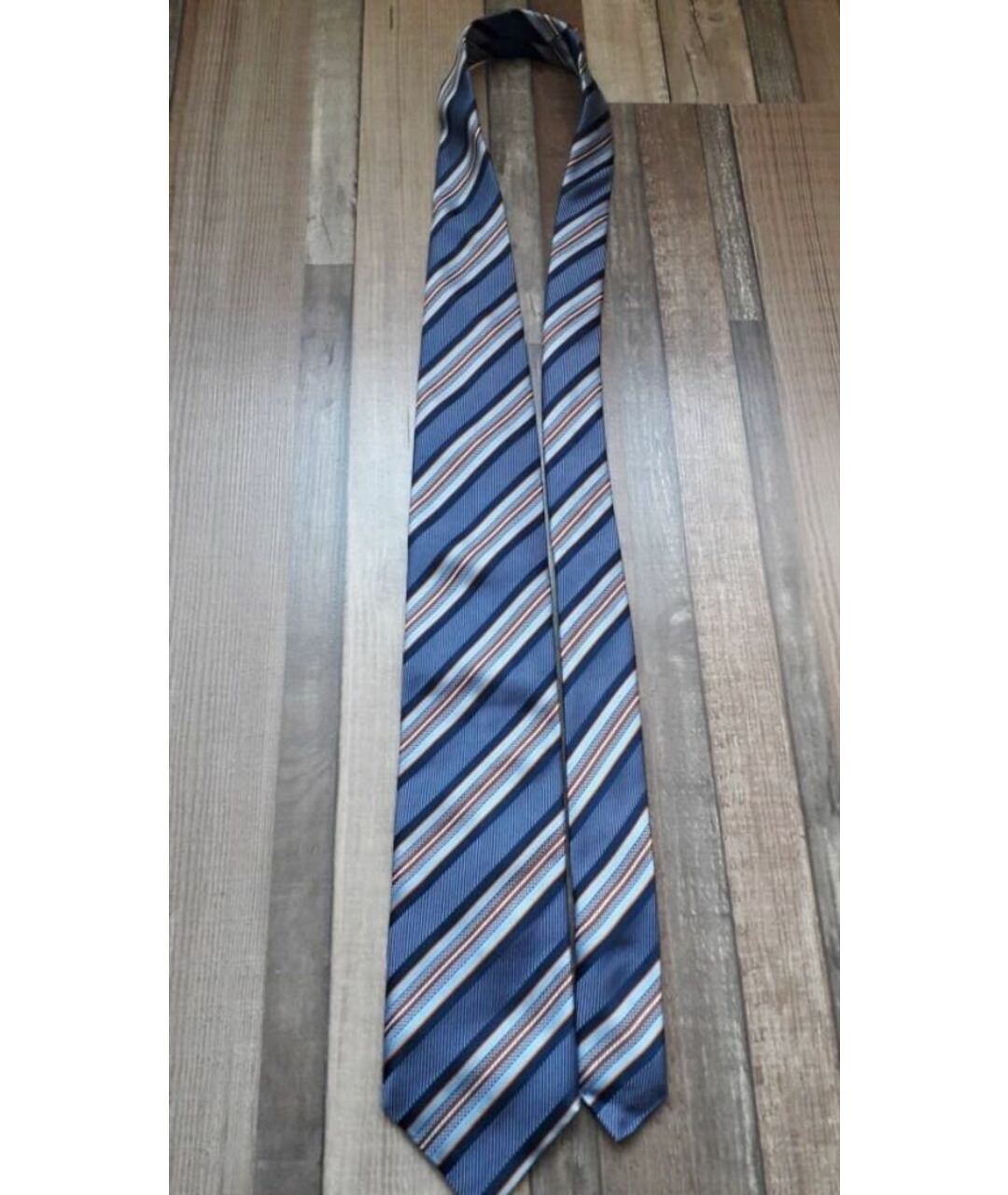 ERMENEGILDO ZEGNA Синий шелковый галстук, фото 5